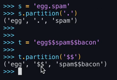 Python List To String - Partition Method using separators